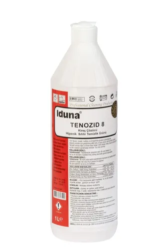 Iduna TYC00367828983 Tenozid 8 Fresh Kireç Çözücü Hijyenik Sıhhi Temizlik Ürünü 1 Lt