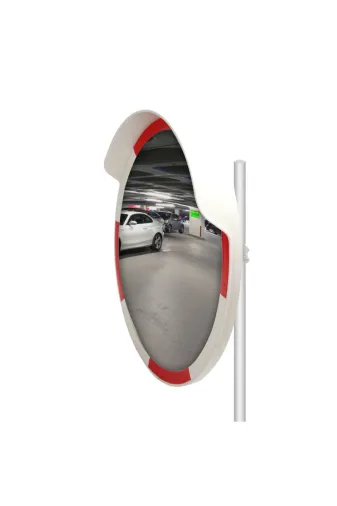 İlgi Trafik 12227 TGA+D01-3M Otopark Kör Nokta Aynası Trafik Ayna Direği Trafik Güvenlik Aynası 80 Cm Ve 3M Ayna Direği