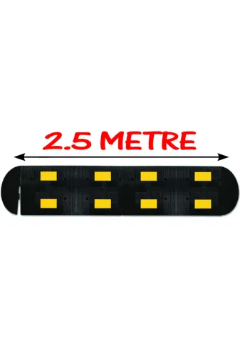 İlgi Trafik 2.5 Metre (50x40 cm) LT-2002-2.5 Hız Sınırlayıcı Kasis Kauçuk Hız Kesici Kasis Kauçuk Şaseli Kasis 2.5 Metre (50X40 Cm)