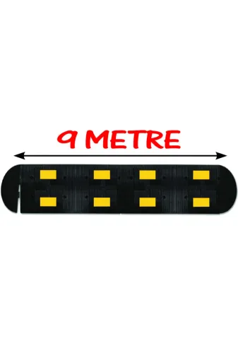 İlgi Trafik 9 Metre (50x40 cm) LT-2002-9 Hız Kesici Tümsek Kauçuk Hız Kesici Kasis Kauçuk Şaseli Yol Kasisi 9 Metre (50X40 Cm)