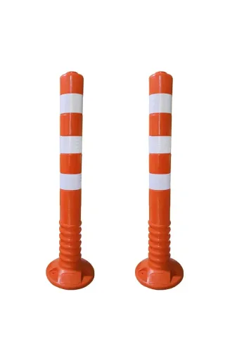 İlgi Trafik EKO-TD-01-2 ADET Delinatör 75 Cm Otopark Trafik Delinatörü Yol Şerit Ayırıcı Delinatör 2 Adet ( Sert Plastiktir )