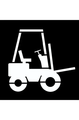 İlgi Trafik FB-1-100100 Forklift Şablonu Forklift Boyama Şablonu Forklift Boya Sembolü İmalatı 100X100 Cm
