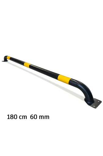 İlgi Trafik LT-002 A-2MM Araç Stoperi Otopark Stoperi Siyah (Boru Tipi) 180Cm Ø60Mm 2Mm