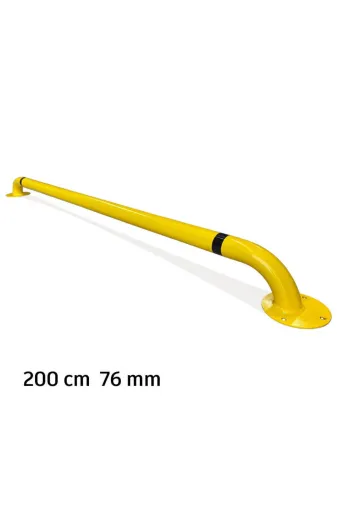 İlgi Trafik LT-006 D-2.5MM Otopark Araç Stoperi İstanbul Otopark Stoperi Bariyeri Sonlandırma Demiri 200Cm Ø76Mm 2.5Mm