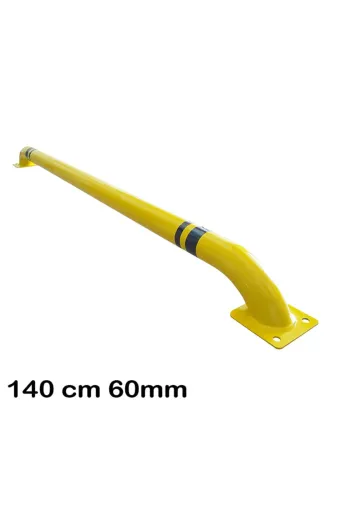 İlgi Trafik LT-007 A-3MM Otopark Bölme Bariyeri Lastik Sonlandırma Otopark Araç Stoperi Demiri 140Cm Ø60Mm 3Mm