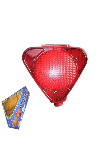 İlgi Trafik LT-2000 K Üçgen Flaşör Güneş Enerjili Led'li Solar Flaşör (Kırmızı)