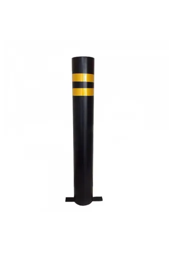 İlgi Trafik SB-016-SIYAH Yere Gömme Bariyer Sabit Demir Duba Metal Park Bariyeri Dubası 75 Cm Siyah