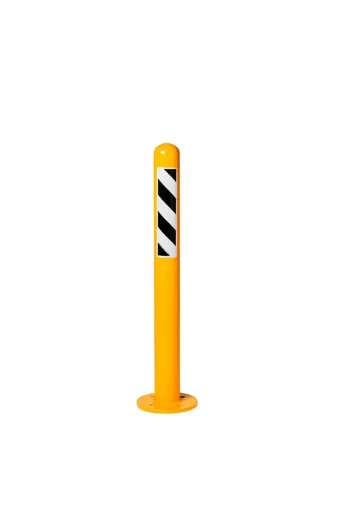 İlgi Trafik SB-039-SARI Metal Delinatör Kaldırım Park Dubası Demir Otopark Sabit Park Bariyeri 75 Cm Sarı