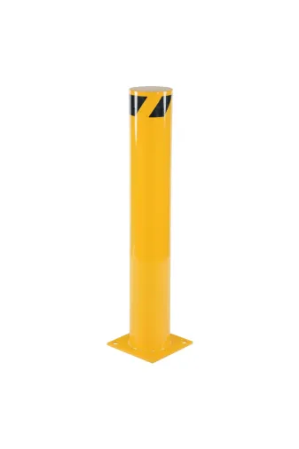 İlgi Trafik SB-070-2MM-SIYAH Demir Duba Metal Fabrika Park Demiri Otopark Sabit Baba Bariyeri 114Mm 90 Cm Siyah