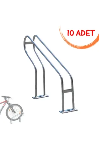 İlgi Trafik TK-01-10 ADET-SIYAH Bisiklet Park Alanları Bisiklet Parkı Tekli Bisiklet Park Yeri Alanı Demiri 10 Adet Siyah