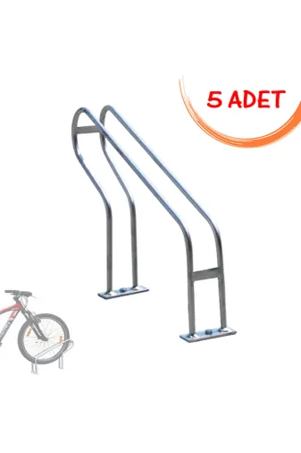 İlgi Trafik TK-01-5 ADET-SARI Bisiklet Park Standı Bisiklet Parkı Tekli Bisiklet Park Yeri Alanı Demiri 5 Adet Sarı