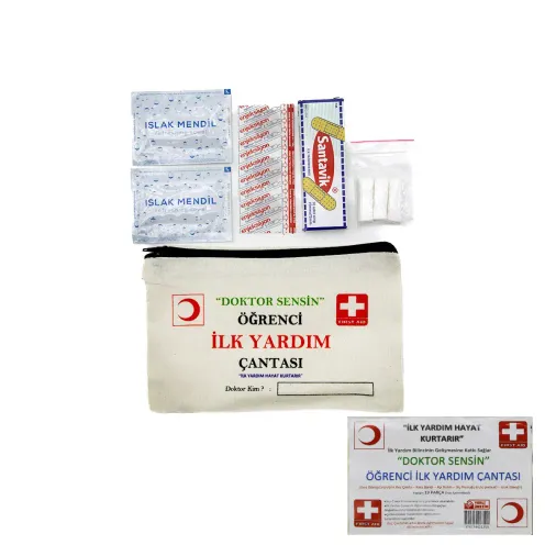 İLK YARDIM 19PCS ÖĞRENCİ ÇANTASI (4745)