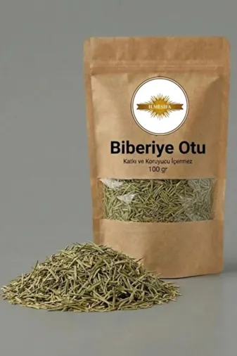 İLMİ ŞİFA Biberiye Otu Çayı 100 Gr ( Yeni Mahsül, Doğal Kurutulmuş, Yeşil Renkli ) (Biberiye Yaprağı)