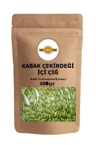 İLMİ ŞİFA Kabak Çekirdeği İçi 100 Gr Kabak Çekirdeği İçi Yerli Ürün Atalık Tohum Temiz Ürün