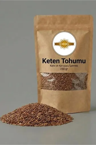 İLMİ ŞİFA Keten Tohumu Tane (Flaxseed – Linseed – Linum Usitatissimum) (Doğal Ve Katkısız) 100 Gr