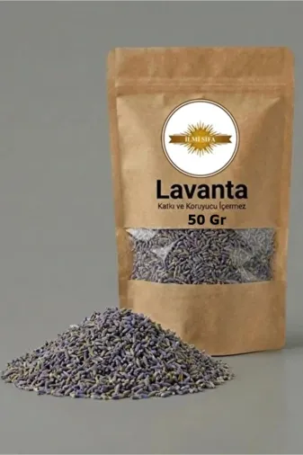 İLMİ ŞİFA Lavanta Çayı (Lavanta Çiçeği – Lavandula Angustifolia) Kurutulmuş Bitki 50 Gr