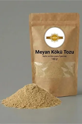 İLMİ ŞİFA Meyan Kökü Tozu (Meyankökü Tozu – Licorice Root Powder) Doğal Öğütülmüş 100 Gr