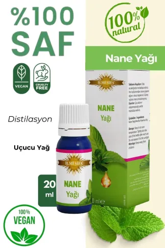 İLMİ ŞİFA Nane Yağı 20 Ml (Canlanma, Temizlik Rahatlatici Ve Ferahlatici)