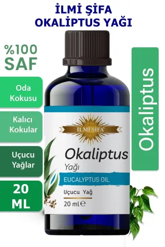 İLMİ ŞİFA Okaliptus Yağı 20 Ml (Rahatlatici, Ferahlatici,tazelik, Canlilik)