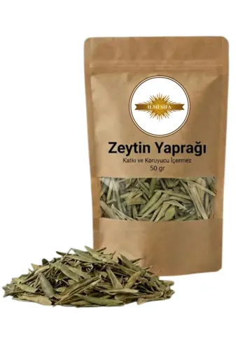 İLMİ ŞİFA Zeytin Yaprağı (Zeytin Yaprağı Çayı – Olive Leaf – Olive Leaf Tea ) Boz Zeytin Doğal Kurutma 50 Gr