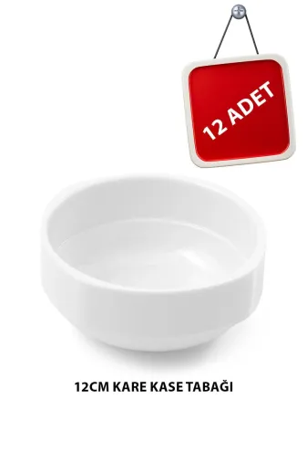 İMSAŞ MELAMİN I2512 12 Cm Kırılmaz Melamin Kare Kase Tabağı Çorba Cacık Yoğurt Için Ideal 1 Yıl Sararma Garantili