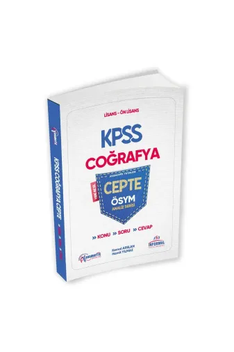 İnformal Yayınları 2020cepcografya 2026 Kpss Coğrafya Cepte Konu Soru Cevap Ösym Analiz Serisi