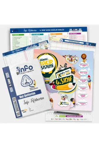 İnformal Yayınları 6SınıfTakipSet 2026 6.sınıf Bursluluk Info Koç Öğrenci-Öğretmen Destek Sistemi (Öğrenci Koçluğu Takip Seti)