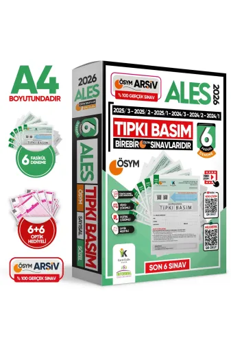 İnformal Yayınları ALESTIPKIpaket4044 2026 Ales Ösym Tıpkı Basım Çıkmış Soru 6Lı Deneme Paketi Video Ve Dijital Çözümlü Türkiye Geneli