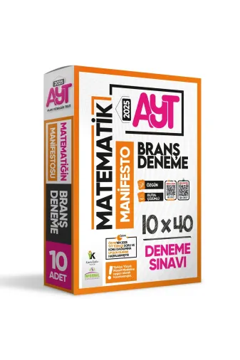 İnformal Yayınları AYTMATEMATİKmnfst4046 2025 Yks Ayt Matematiğin Manifestosu 10Lu Dijital Çözümlü Branş Deneme Paket