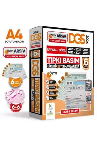 İnformal Yayınları DGSTIPKIpaket4044 2026 Dgs Çıkmış Soru Tıpkı Basım Ösym Tam Kitapçık Say-Söz-Tm 6Lı Deneme D. Çözümlü Türkiye Geneli