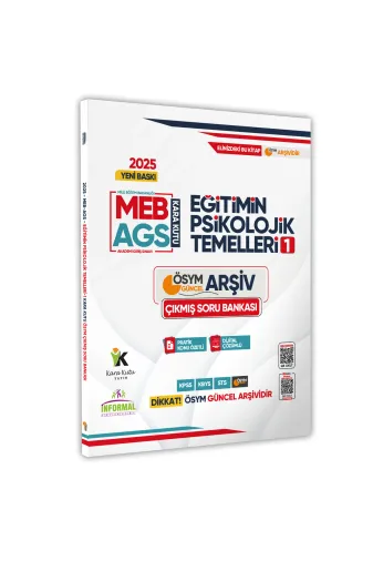 İnformal Yayınları EGITIMGELISIM4044 2025 Meb-Ags Kara Kutusu Eğitimin Psikolojik Temelleri 1 Ösym Çıkmış Soru Bankası Konu Özetli
