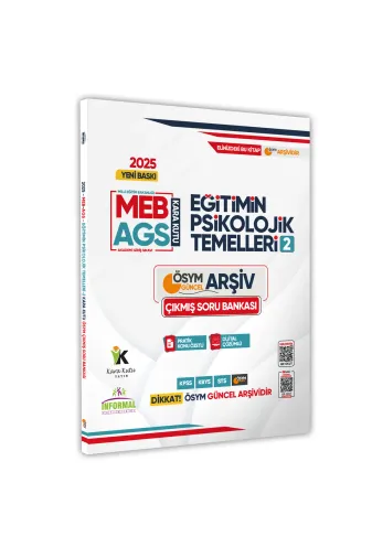 İnformal Yayınları EGITIMOGRENME4044 2025 Meb-Ags Kara Kutusu Eğitimin Psikolojiktemelleri 2 Ösym Çıkmış Soru Bankası Konu Özetli