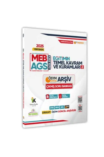 İnformal Yayınları EGITIMOLCME4044 2025 Meb-Ags Eğitim Kara Kutusu Temel Kavram Ve Kuramları 2 Ösym Çıkmış Soru Bankası Konu Ö.çözümlü
