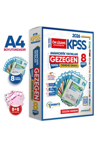 İnformal Yayınları KPSS2020MKK2 2026 Kpss Önlisans Gy-Gk Gezegen Serisi 8Li Paket Deneme Türkiye Geneli Dijital Çözümlü