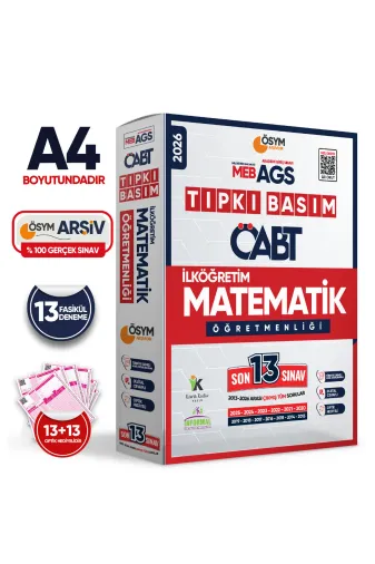 İnformal Yayınları KPSSMantık2022 2026 Meb-Ags Öabt İlköğretim Matematik Öğretmenliği Ösym Tıpkı Basım 13Lü Deneme Paketi Türkiye G.