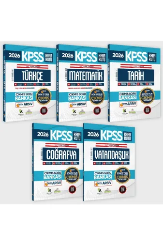 İnformal Yayınları KPSSTarih2022 2026 Fullkpss Lisans-Önlisans-Ortaöğretim Kara Kutu Ösym Çıkmış Soru Bankası 5Li Modül Set Son 15Yıl