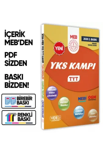 İnformal Yayınları MEBİtytKAMPIsb 2026 Yks-Tyt Kampi Mebi Tüm Dersler Soru Bankası Video Çözümlü (A4 Boyutu-Renkli Baskı)Baski Ücreti