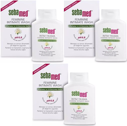 İntim Menapoz Likit 200ML PH6.8 (Genital Bölge Temizleyici) (3 Lü Set)