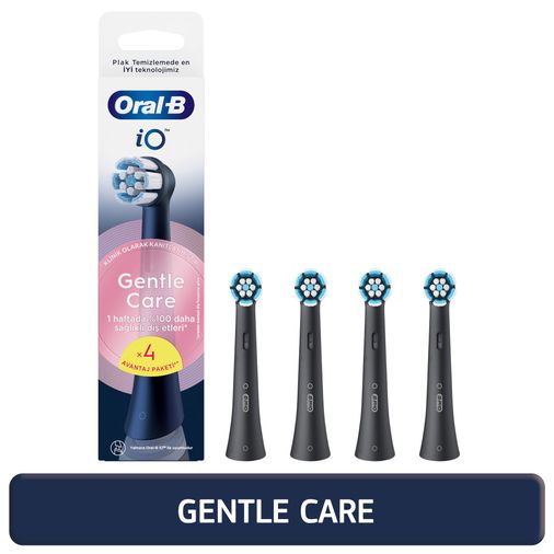Io Gentle Care Siyah Diş Fırçası Yedek Başlığı 4 Adet