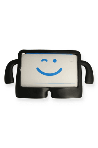 iPad 10.2 (7.nesil) Kılıf Karakter Tablet Silikon - Siyah