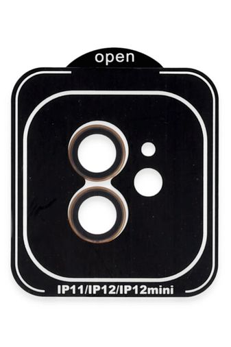iPhone 11 PVD Metal Kamera Lens - Turuncu