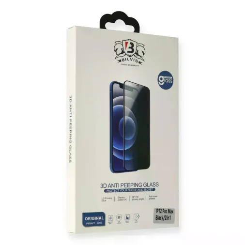 İphone 12 Mini Bilvis 3d Anti Peeping Hayalet Cam Ekran Koruyucu