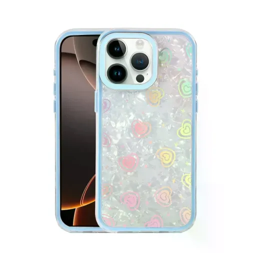 İphone 15 Pro Lumi Desenli Kapak - Mavi