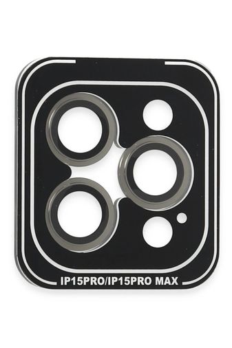 iPhone 15 Pro Max PVD Metal Kamera Lens - Gri