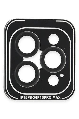 iPhone 15 Pro Max PVD Metal Kamera Lens - Siyah