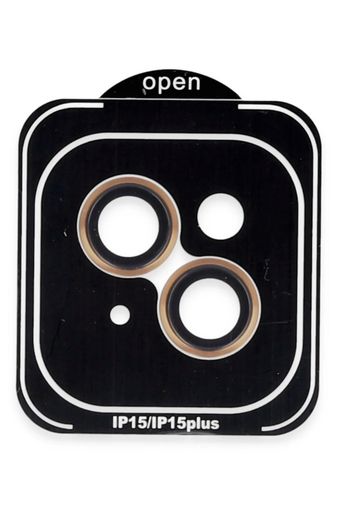 iPhone 15 PVD Metal Kamera Lens - Turuncu