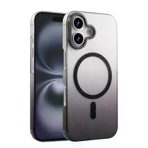 İphone 16 Glossy Magsafe Kapak - Siyah
