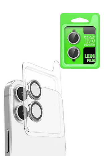 iPhone 16 Plus Raze Metal Kamera Lens - Beyaz