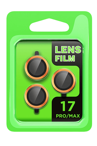 iPhone 17 Pro Raze Metal Kamera Lens - Turuncu