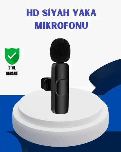 iPhone İçin Çift krofonlu Telsiz Yaka krofonu 360 Derece HD Ses